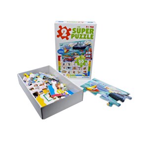 Süper Puzzle Taşıtlar Ve Meslekler 0-6 Yaş Yayınları