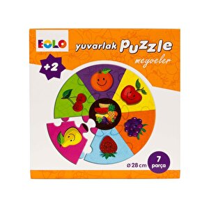 Yuvarlak Puzzle Meyveler Eolo Yayınları