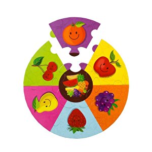 Yuvarlak Puzzle Meyveler Eolo Yayınları
