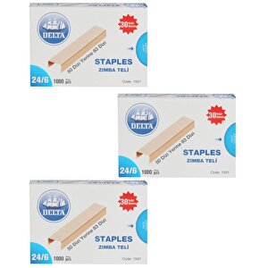 Zımba Teli 24/6 Sarı 3 Lü Set 1551