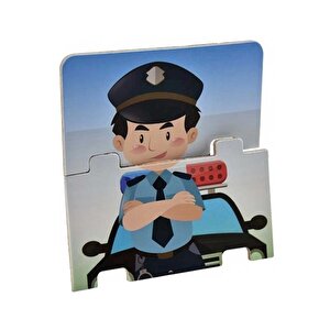 Playwood Ahşap Eğitici Puzzle Meslekler 48 Parça Ony06