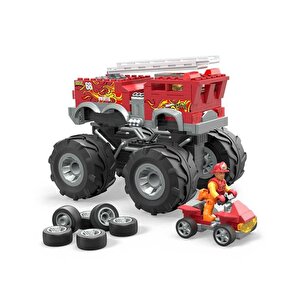 Hot Wheels Mega 5 Alarm Monster Truck İtfaiye Aracı Hhd19