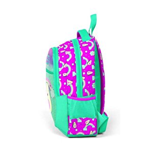 Kids Su Yeşili Pembe Üç Bölmeli Okul Çantası 23491