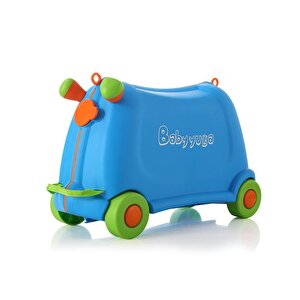 Baby Yuga Tekerlekli Çocuk Valizi Mavi