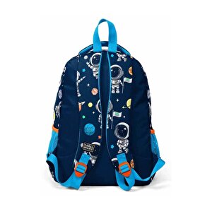 Okul Sırt Çantası Lacivert Mavi Astronot Desenli 23486