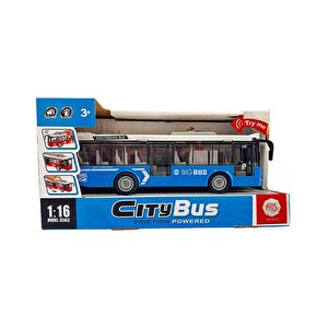 Ctoys Ses Ve Işıklı Oyuncak Şehir Otobüsü A1119-13 Mavi