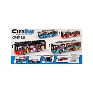 Ctoys Ses Ve Işıklı Oyuncak Şehir Otobüsü A1119-13 Mavi