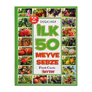 İlk 50 Sözcük Meyve Sebze Eğitici Eşleştirme Ve Bilgi Kartları Diytoy