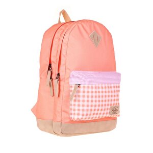 Wichlight Sırt Çantası Plaid Somon K1644