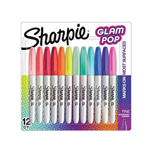 Glam Pop Fine Permanent Marker 12li Kalem Seti 2198780