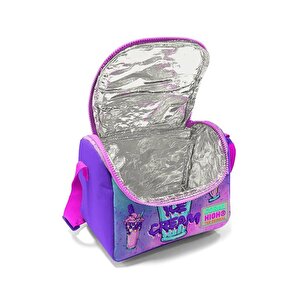 Coral High Pembe Mor Milkshake Dondurma Desenli Thermo Beslenme Çantası 11749