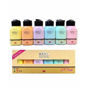 Akrilik Boya Seti 6x75ml Pastel Renkler