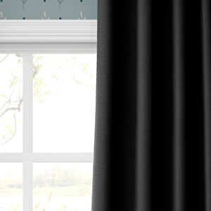 Etshome Si̇yah Blackout Fon Perde Tek Kanat 140x260 cm