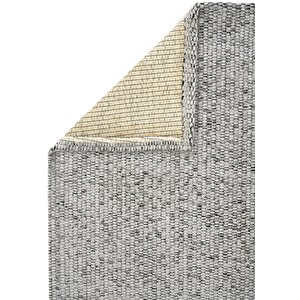 Clara 05 Gri Halı Yıkanabilir Mutfak Halısı Yumuşak Tuşeli Kaymaz Tabanlı Şönil Halı İnce Kilim