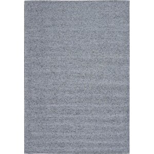 Aura 07 Lacivert Yıkanabilir Mutfak Halısı Yumuşak Tuşeli Kaymaz Tabanlı Halı İnce Kilim 80x400 cm