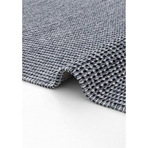 Cool Halı Aura 07 Lacivert Yıkanabilir Mutfak Halısı Yumuşak Tuşeli Kaymaz Tabanlı Halı İnce Kilim