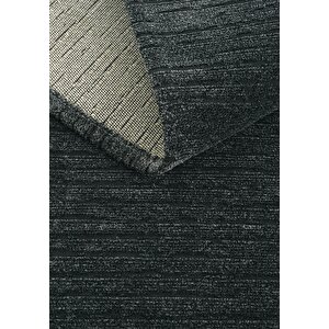 Cool Halı Rossa 02 Antrasit Yıkanabilir Mutfak Halısı Yumuşak Tuşeli Kaymaz Tabanlı Şönil Halı Kilim
