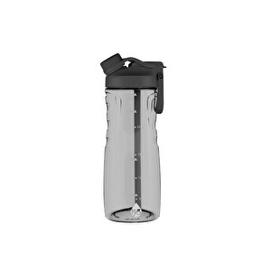 970ml Pipetli/pipetsiz İki Ağızlı Tritan Su Matarası Siyah