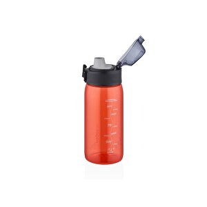 450ml Yeni Koleksiyon Mini Boy Şeffaf Gövdeli Rahat Içim Tritan Su Matarası Kırmızı