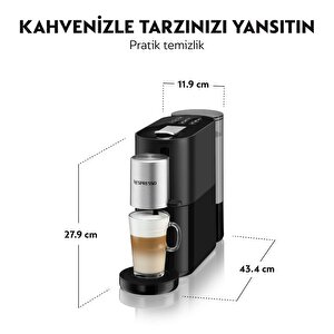 S85 Atelier Siyah Kahve Makinesi