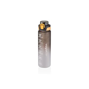 1000ml Çift Renk Pipetli Ve Pipetsiz Kullanıma Uygun Motivasyon Matarası Sticker Hediyeli