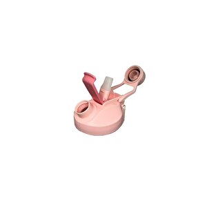 970ml Pipetli/pipetsiz İki Ağızlı Tritan Su Matarası Pembe