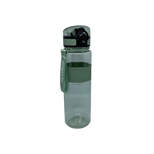 620ml Sport Bottle Silikonlu Orta Gövdeli Askılı Su Matarası Yeşil