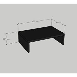 Marry40 Siyah Monitör Yükseltici Laptop Standı