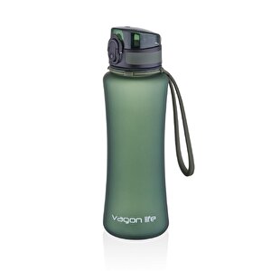 550ml Yeni Koleksiyon Soft-touch Silikon Taşıma Askılı Tritan Su Matarası Yeşil