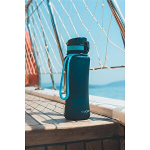 550ml Yeni Koleksiyon Soft-touch Silikon Taşıma Askılı Tritan Su Matarası Yeşil