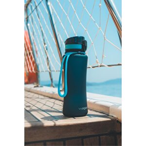 550ml Yeni Koleksiyon Soft-touch Silikon Taşıma Askılı Tritan Su Matarası Mor