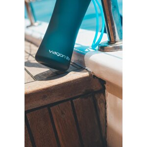 550ml Yeni Koleksiyon Soft-touch Silikon Taşıma Askılı Tritan Su Matarası Mor