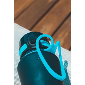 Vagonlife 550ml Yeni Koleksiyon Soft-touch Silikon Taşıma Askılı Tritan Su Matarası Mor