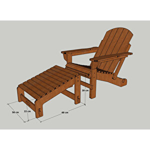 Mandu Adirondack Ayak Uzatma Standı