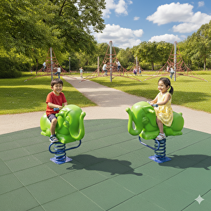 Çocuk Oyun Elemanı, Yaylı Oyuncak, Fil Zıp Zıp