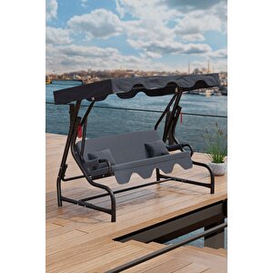 Dubai 3 Kişilik Bahçe Salıncağı Balkon Teras Salıncak 200 Cm