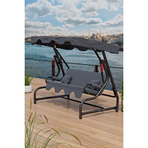 Dubai 3 Kişilik Bahçe Salıncağı Balkon Teras Salıncak 200 Cm