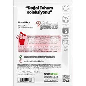 500 Adet İri Kırmızı Turp Tohumu