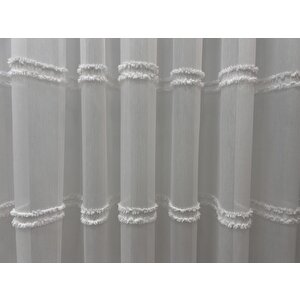 Bambu Şerit Saçaklı 1/3 Amerikan Sık Pile Rustik/korniş Uyumlu 150x240 cm