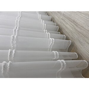 Bambu Şerit Saçaklı 1/3 Amerikan Sık Pile Rustik/korniş Uyumlu 250x270 cm