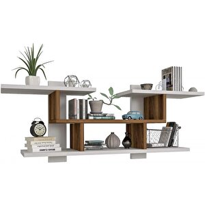 Wood Duvar Rafı Cevi̇z