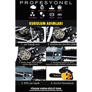 25cc Mini Benzinli Testere Ağaç Odun Dal Budama Ve Kesme Testeresi Hızar Motoru
