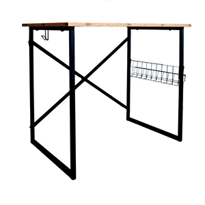 Ford Metal Çalışma Masası Laptop Bilgisayar Masası Ofis Ders Yemek Çocuk Masası 90x60 - Çam 60x90 cm