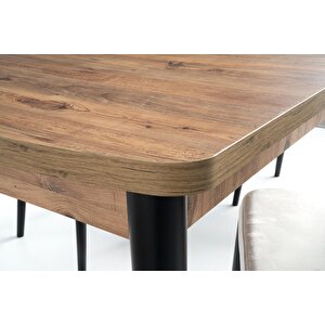 Milano Mdf Açılır Mutfak Masa 6 Lı Sandalyeli Takım 75*130cm