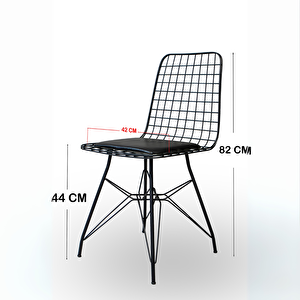 Hayal Yemek Masa Sandalye Takımı 4 Kişilik Telli Sandalye Yuvarlak Hasır Masa 80 Cm