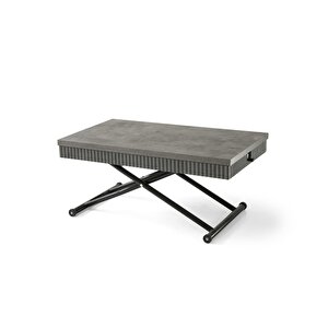 7 Kademeli Tekerlekli Akıllı Sihirli Orta Sehpa 60x110 Siyah