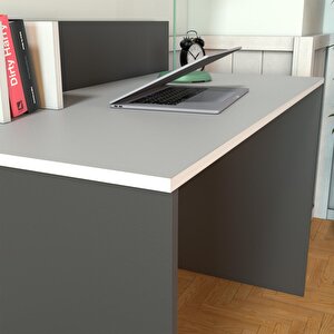 Bimossa V4030 Frida Raflı Çalışma Masası Antrasit/beyaz