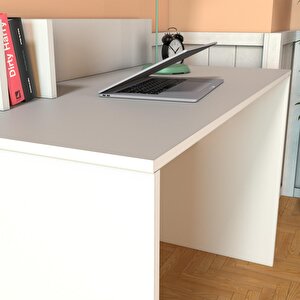 Bimossa V4040 Frida Raflı Çalışma Masası Beyaz