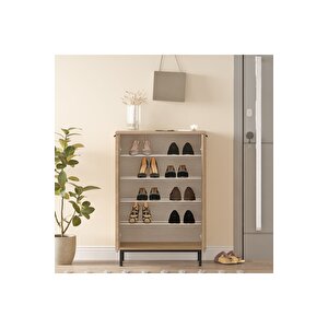 Sleek 72 Cm Ayakkabılık Metal Ayaklı 5 Raflı Sepet Sk1-s
