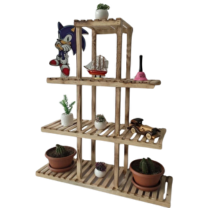 Saksı Standı 4 Katlı Saksılık Çiçeklik Dekoratif Saksı Stand
